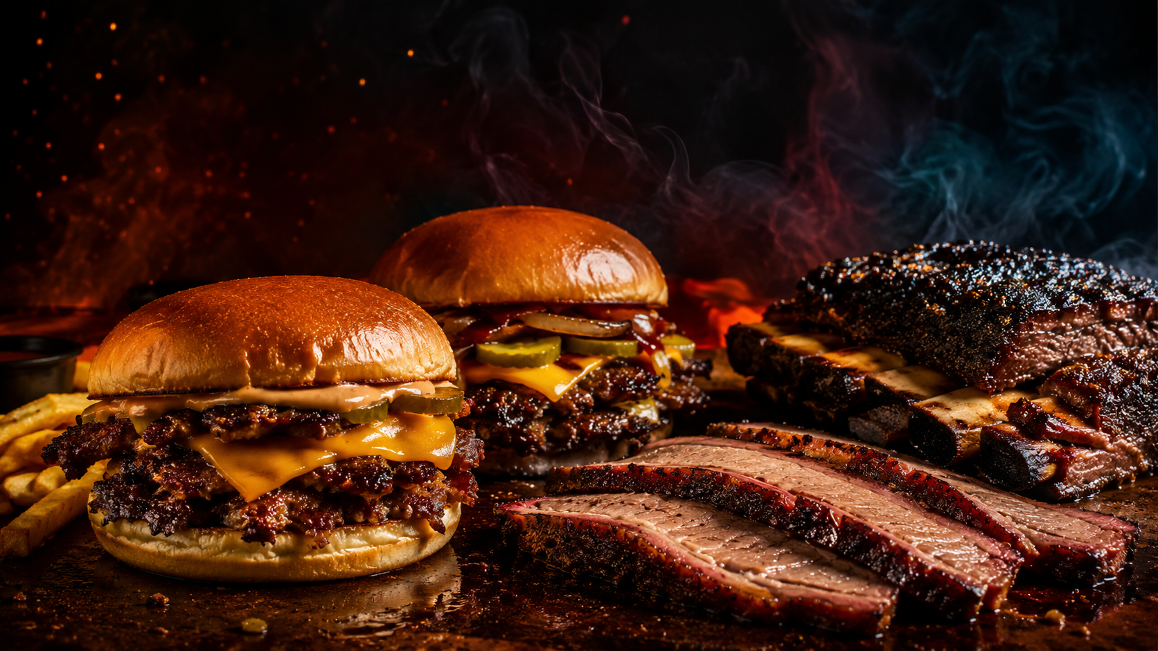 404 Burgers and barbecue feast
